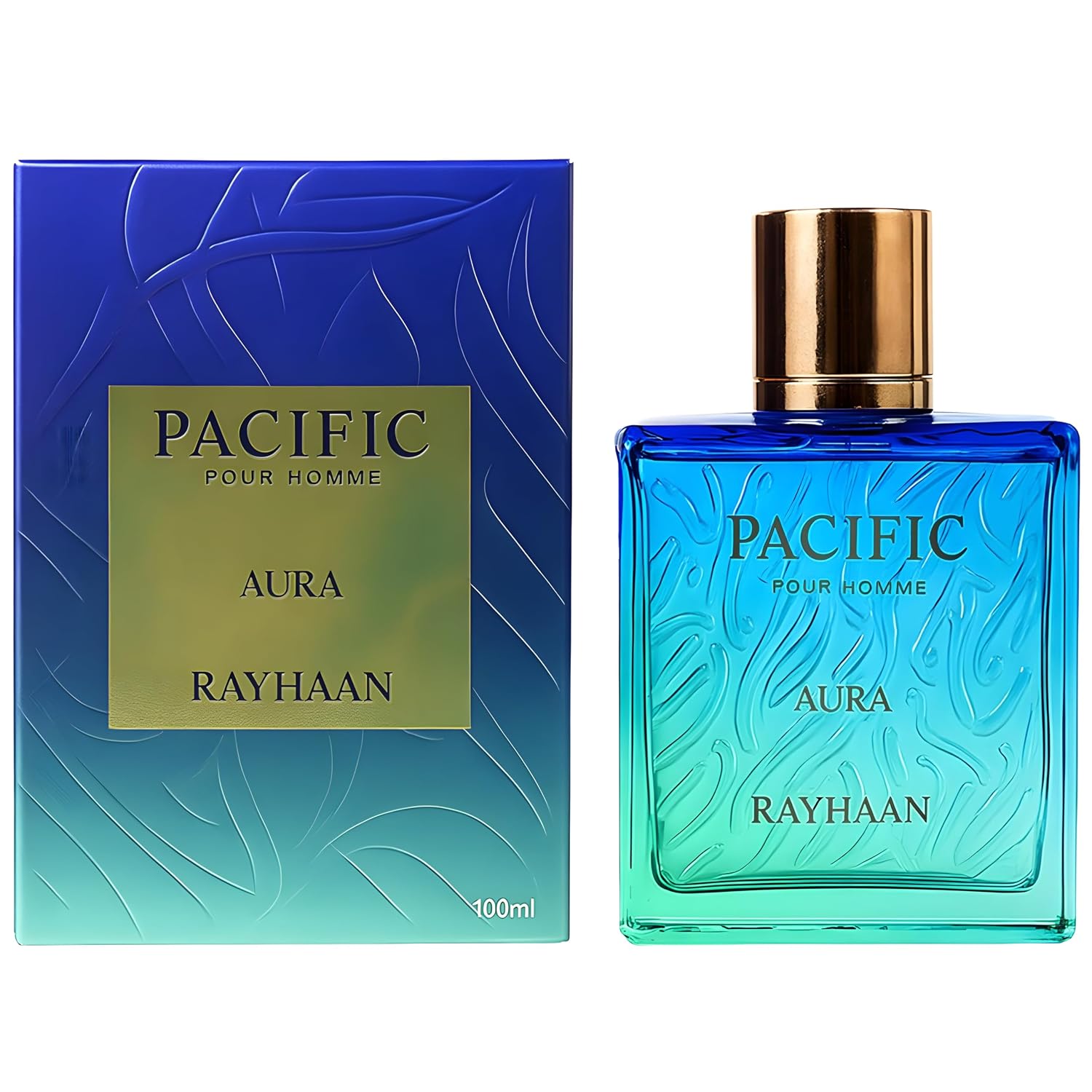 Rayhaan Aquatica + Rayhaan Pacific Aura | EDP 100ml x 2 | Fresh Aquatic Luxury Perfume Combo