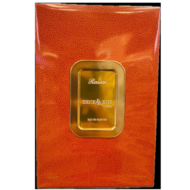 Rasasi Excellent Gold Eau de Parfum – 100ml | Rich Woody Oriental Luxury Fragrance for Men