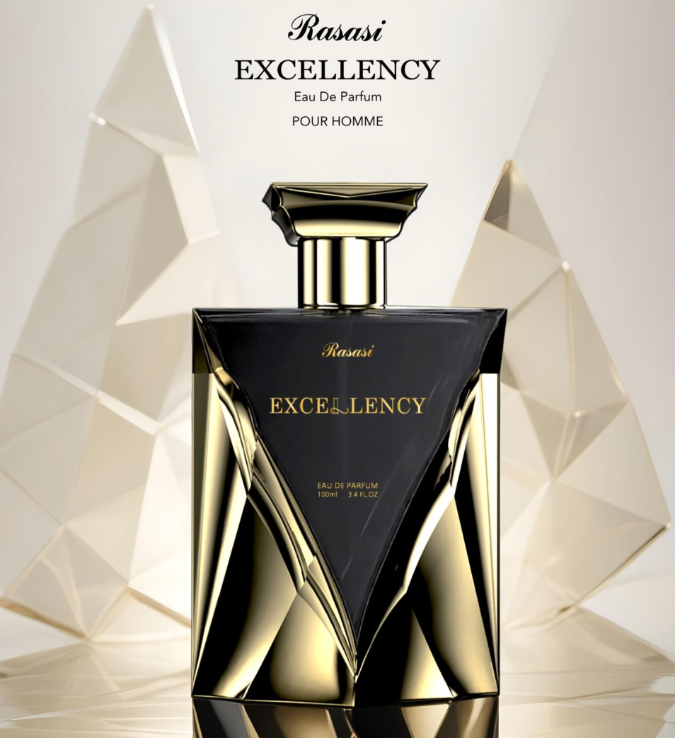 Rasasi Excellency Black Eau de Parfum – 100ml | Deep Woody Spicy Bold Fragrance for Men