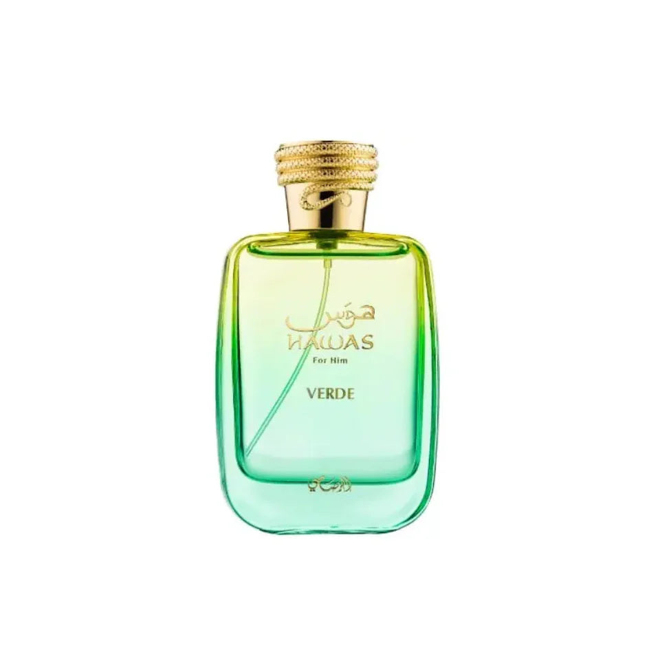 Rasasi Hawas Verde | Eau de Parfum – 100ml | Fresh Green Citrus & Energetic Scent