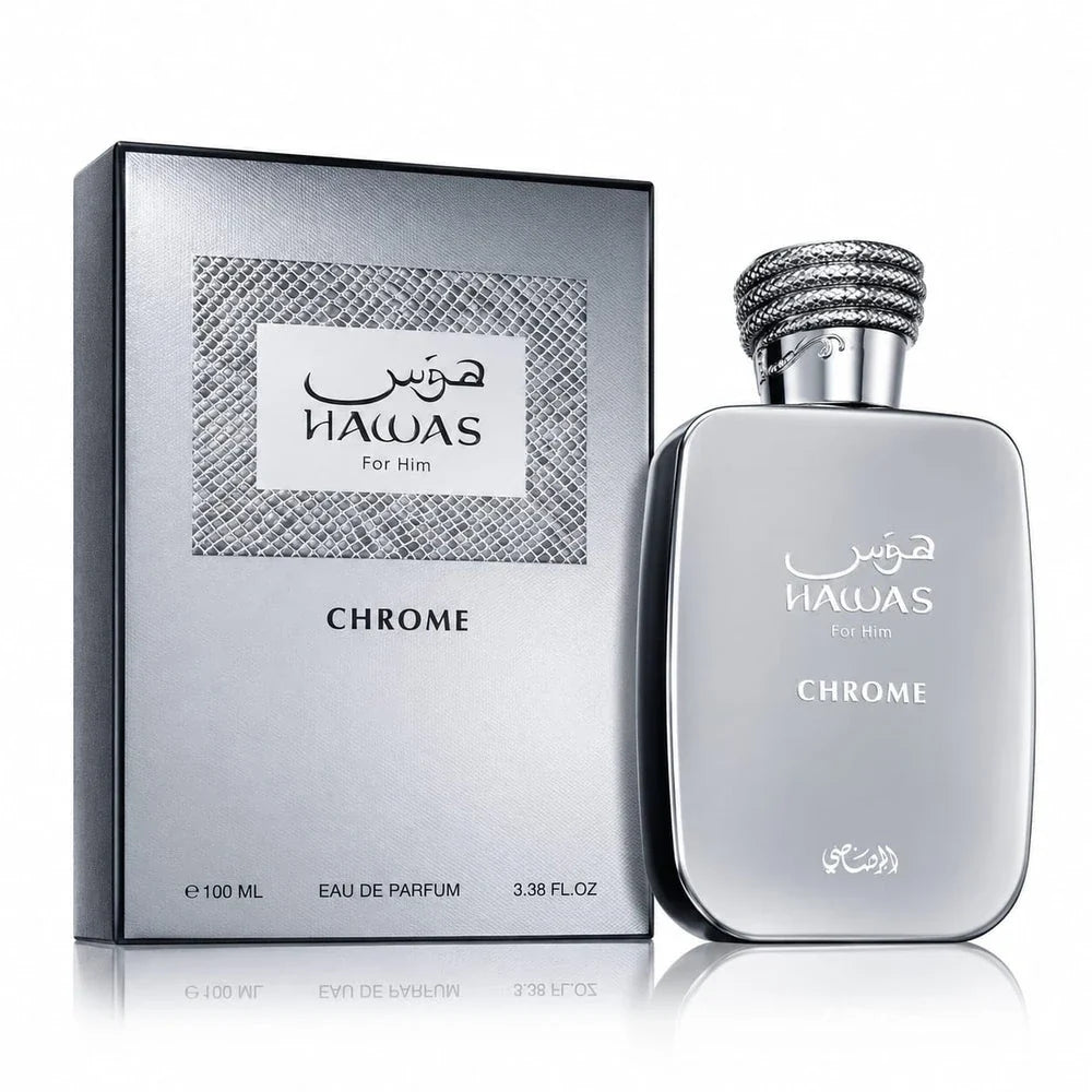 Rasasi Hawas Chrome | EDP 100ml | Fresh Citrus Woody Perfume