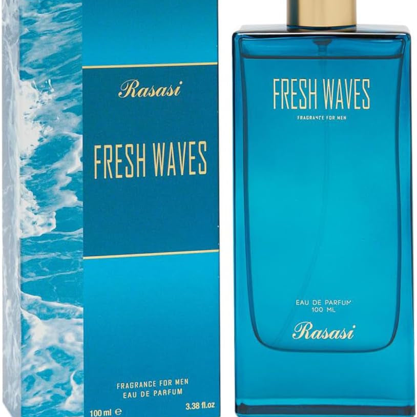 Rasasi Fresh Waves Eau de Parfum – 100ml | Cool Aquatic Fresh Fragrance for Men