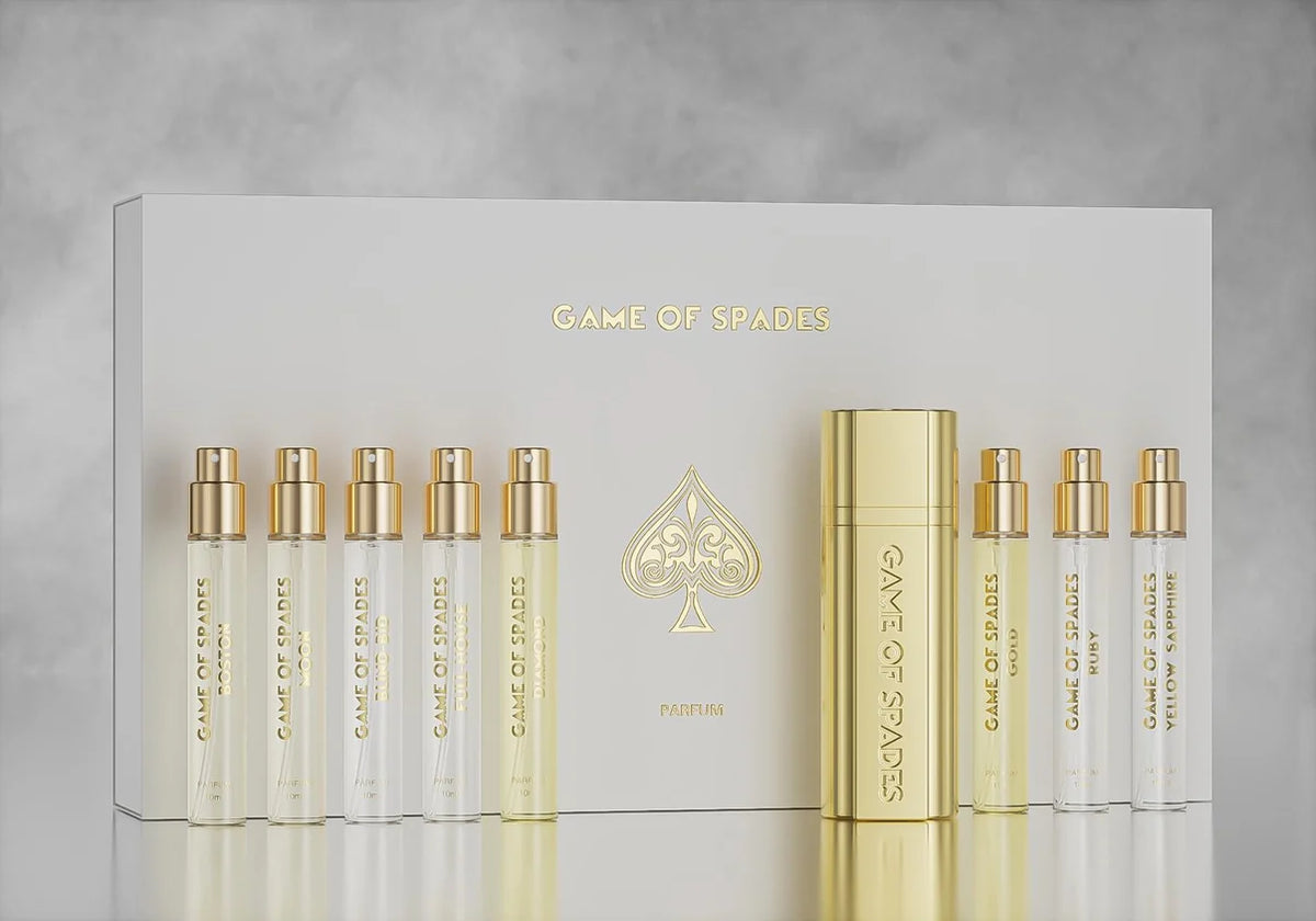 Games of Spades White Gift Set by Jo Milano Paris | Luxury Perfume Collection