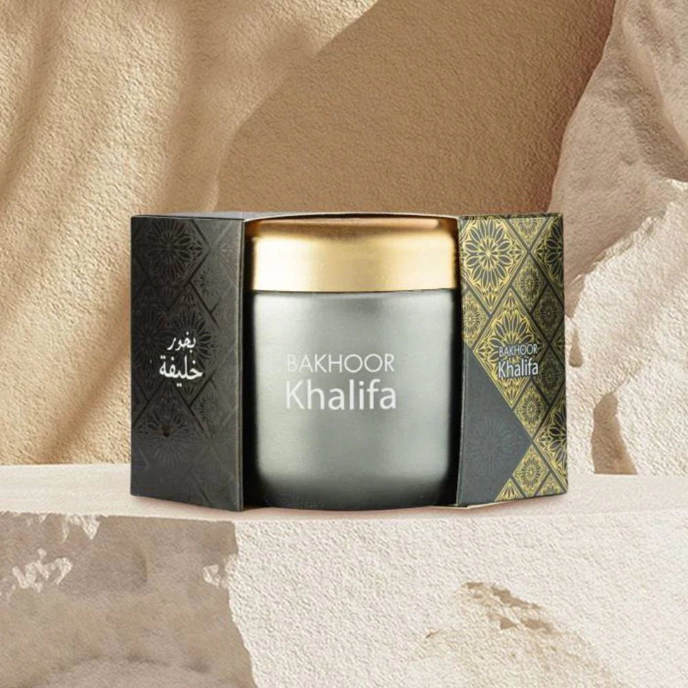 Hamidi Bakhoor Khalifa (70g) | Majestic Oud, Saffron & Amber Incense