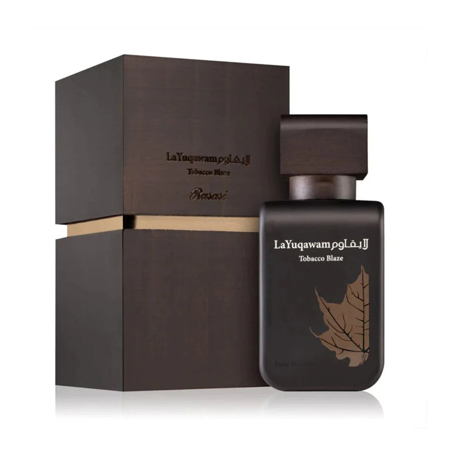 Rasasi LaYuqawam Tobacco Blaze | Eau de Parfum – 100ml | Smoky Tobacco & Leather Luxury