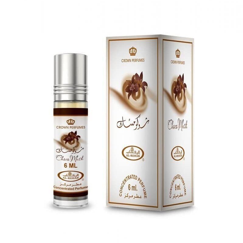 Al-Rehab Choco Musk (6ml) Concentrated Perfume  | Viral Sweet Vanilla & Chocolate Gourmand Fragrance
