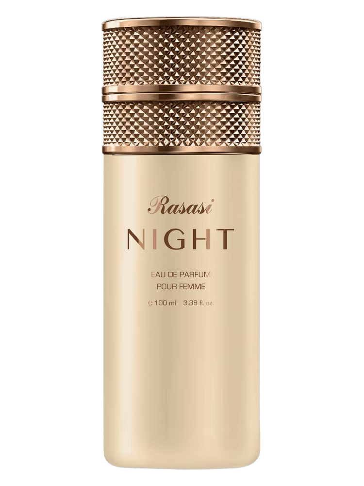 Rasasi Night Eau de Parfum – 100ml | Warm Spicy Sensual Evening Fragrance for Men