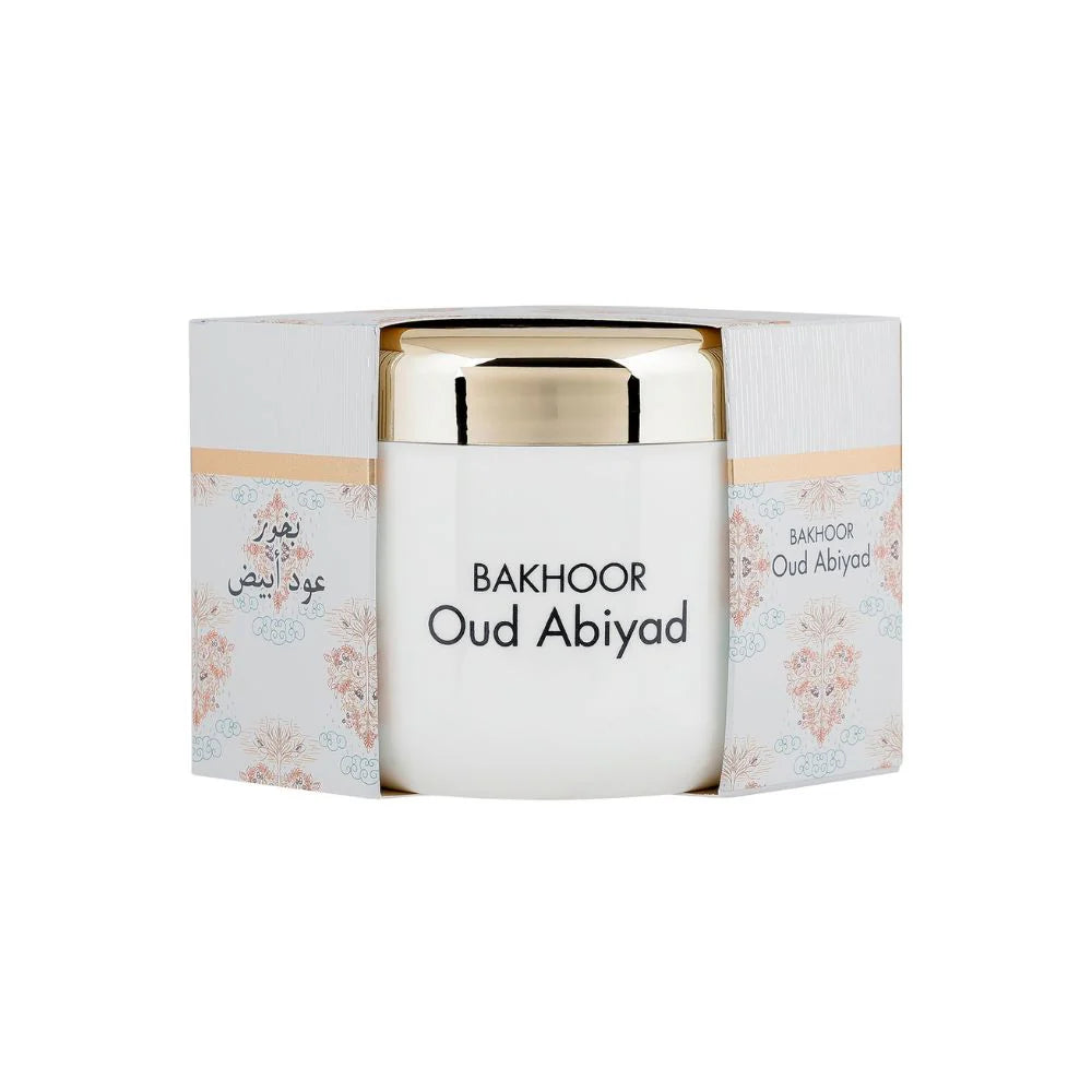 Hamidi Bakhoor Oud Abiyad (70g) | Radiant White Oud & Musk Incense