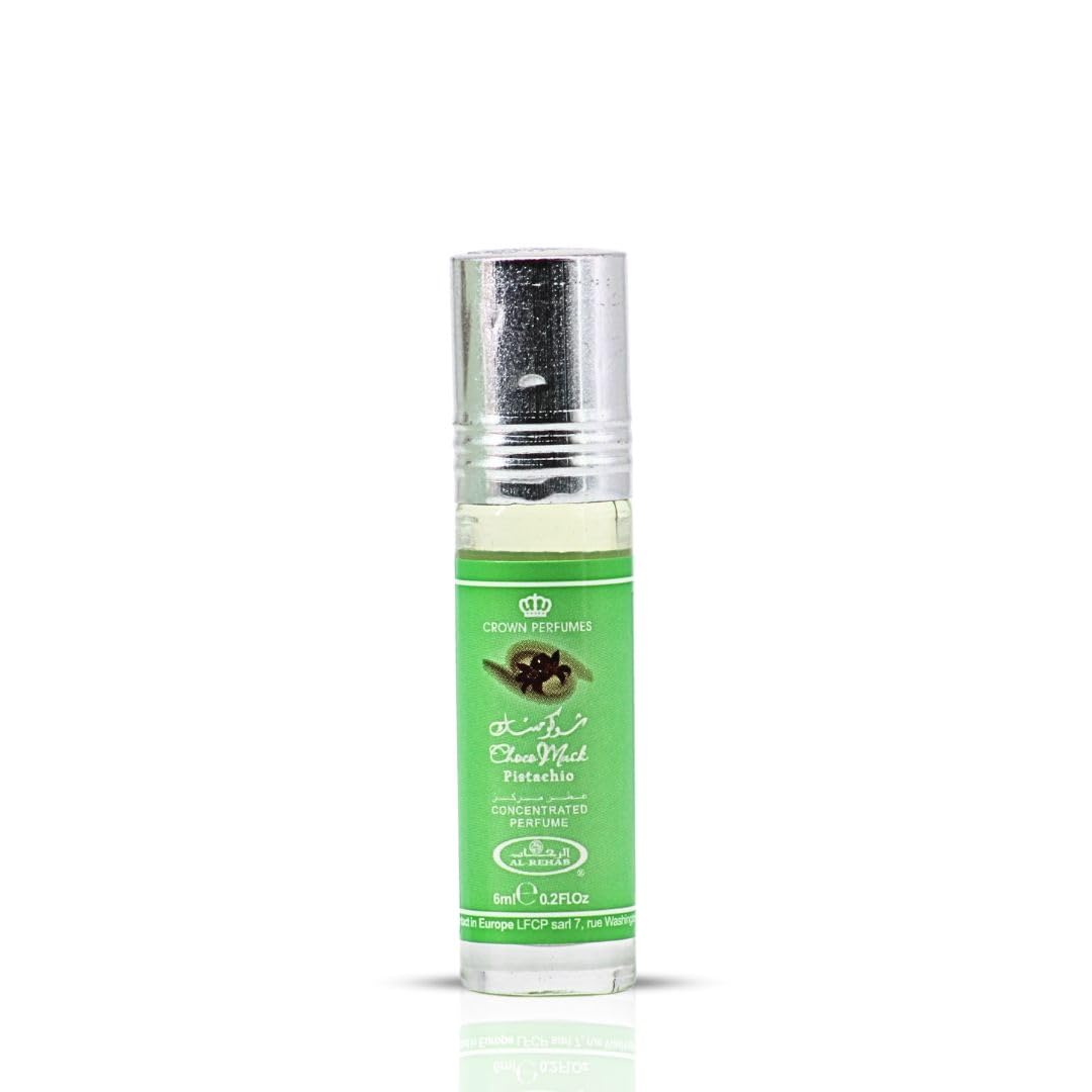 Al-Rehab Choco Musk Pistachio (6ml) | Concentrated Perfume Oil Roll-On
