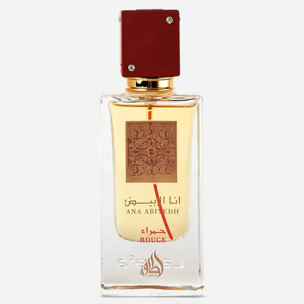 Lattafa Ana Abiyedh Rouge | Eau de Parfum – 60ml | Sweet Saffron Amber Luxury Fragrance